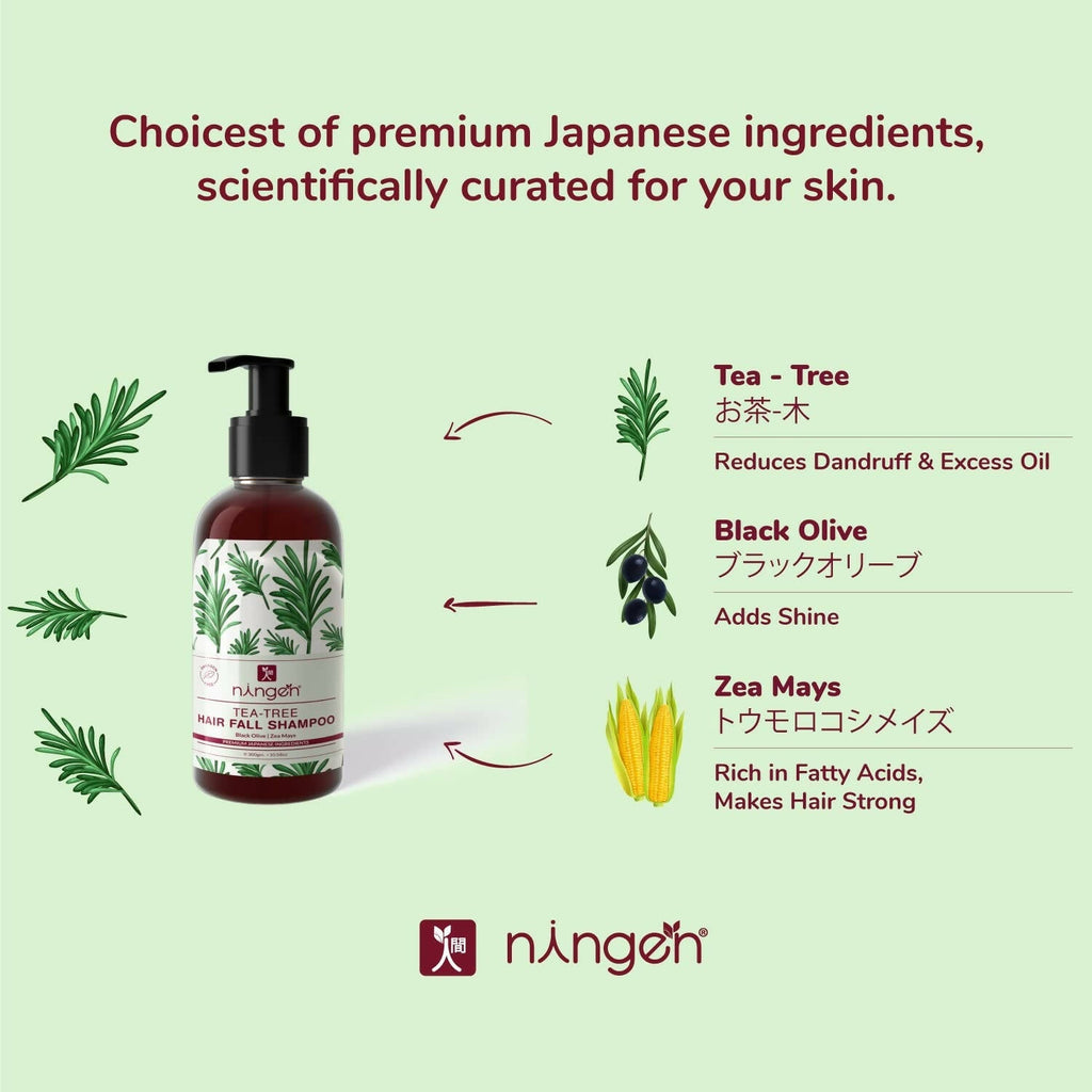 Ningen Tea Tree Hair Fall Shampoo | Grocsy
