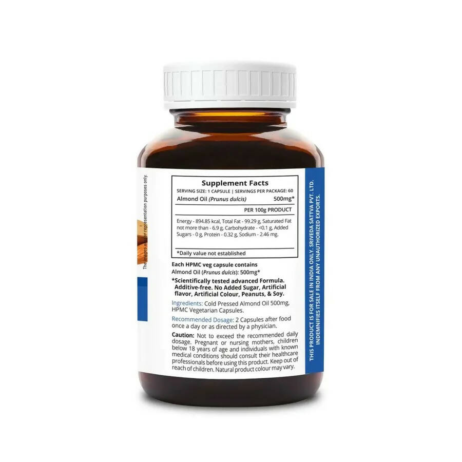 Sri Sri Tattva Supasupp Almond Oil Capsules | Grocsy