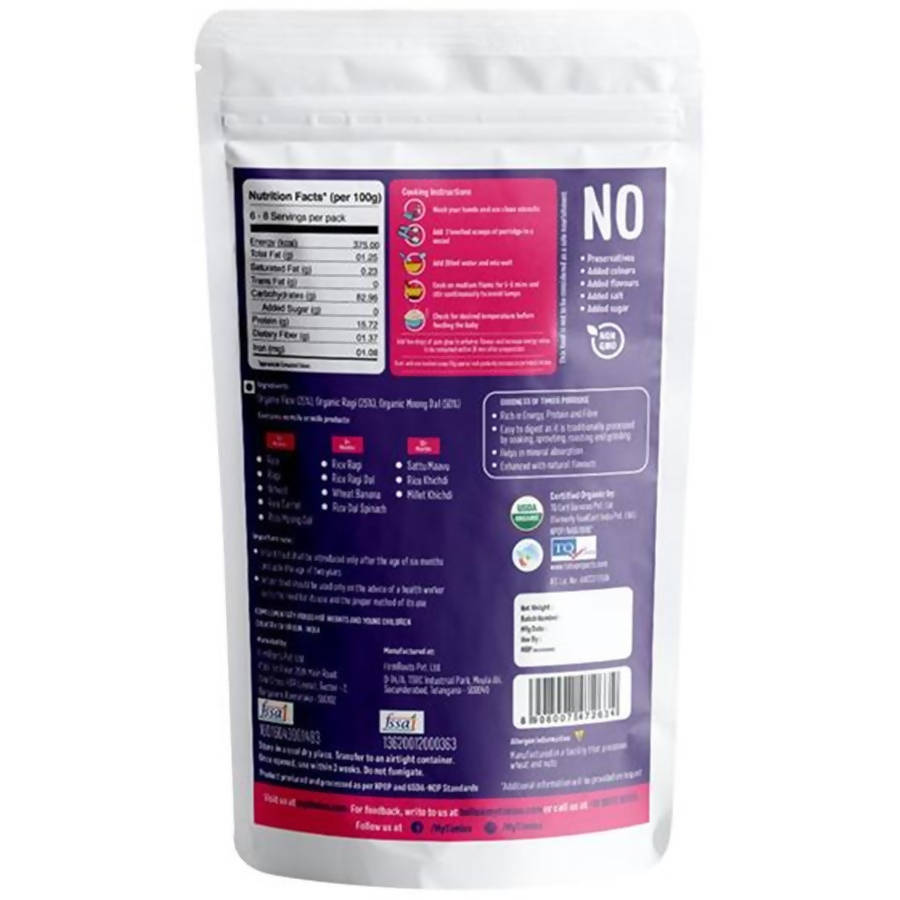 Timios Organic Rice Ragi Dal Porridge | Grocsy