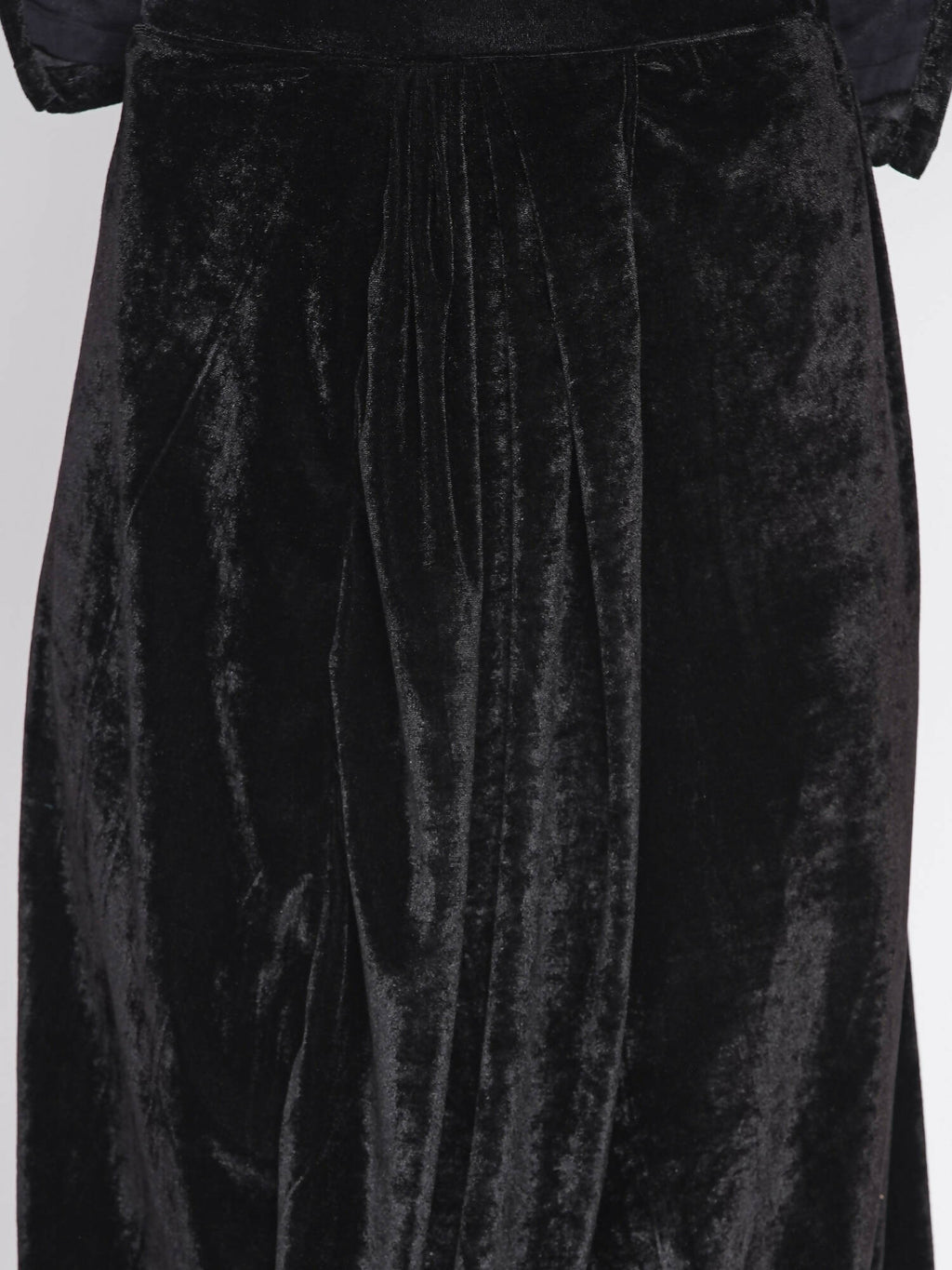 Women Republic Black Velvet Embroiderd Koti With Dhoti Pants | Grocsy