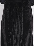 Women Republic Black Velvet Embroiderd Koti With Dhoti Pants | Grocsy