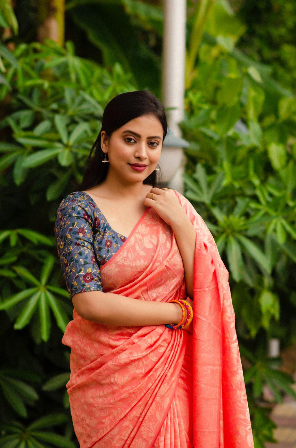 Pink Jute Silk Woven Design Saree with Unstitched Blouse - A2M | Grocsy