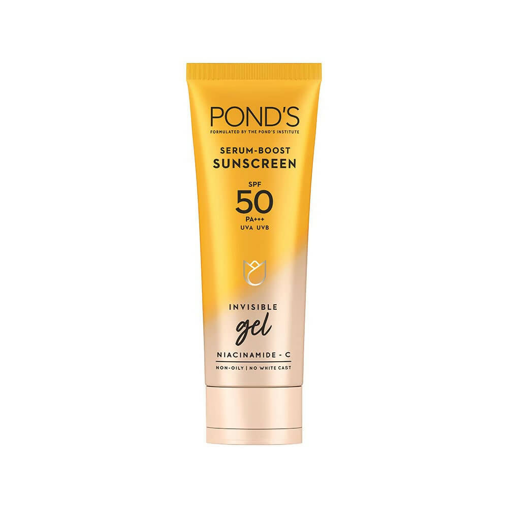 Ponds Serum Boost Sunscreen Gel SPF 50 | Grocsy