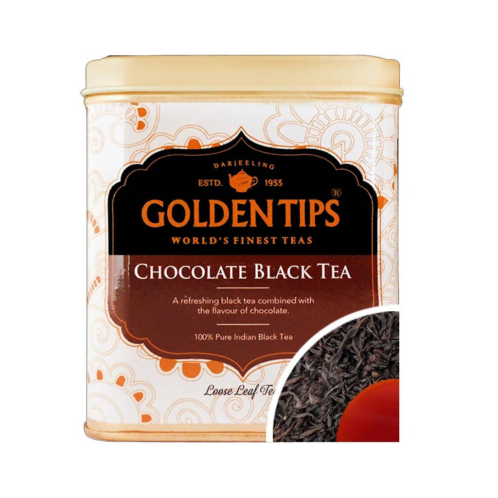 Golden Tips Chocolate Black Tea - Tin Can | Grocsy