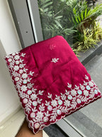 Teeya Creation New Trendy Party Wear Soft Silk Saree-Pink | Grocsy