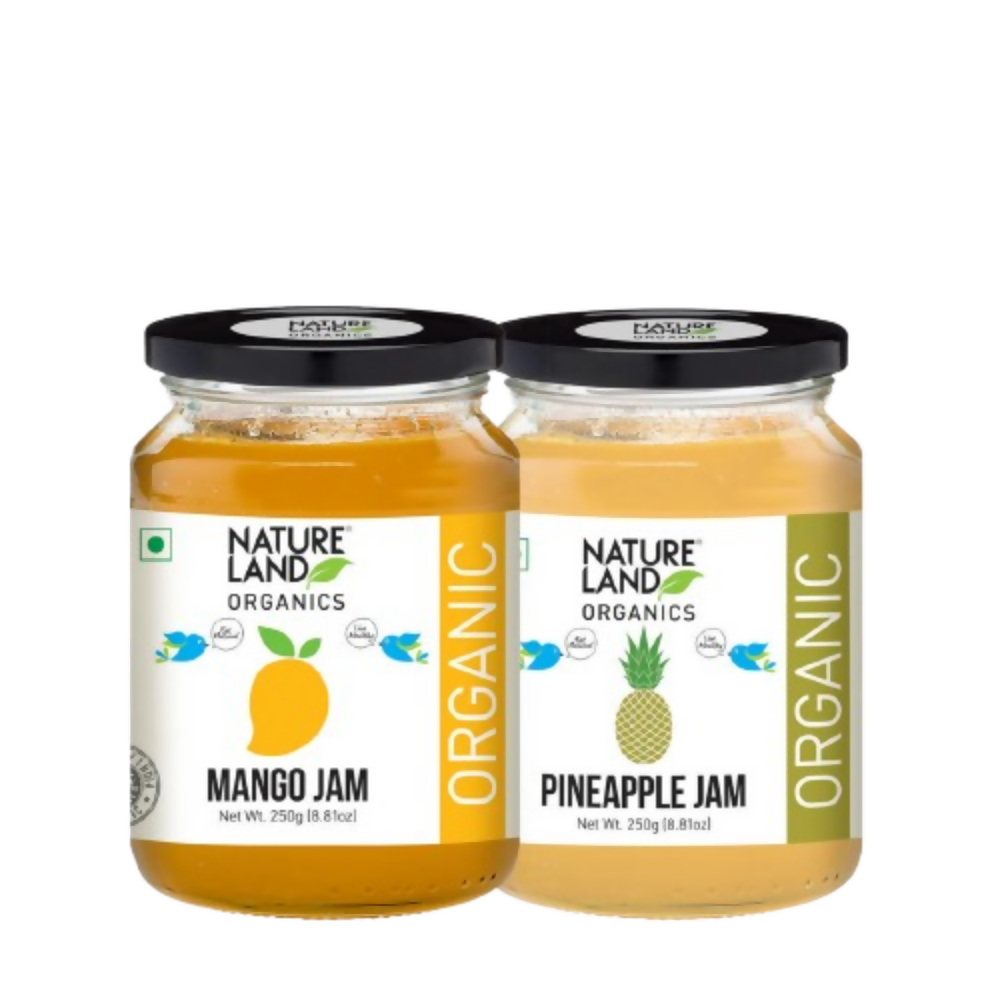 Nature Land Organics Mango Jam+Pineapple Jam | Grocsy