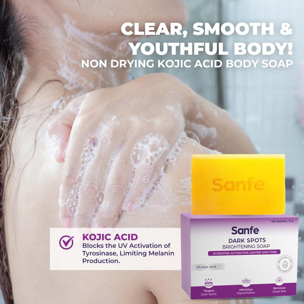 Sanfe Dark Spots Brightening Syndet Soap | Grocsy
