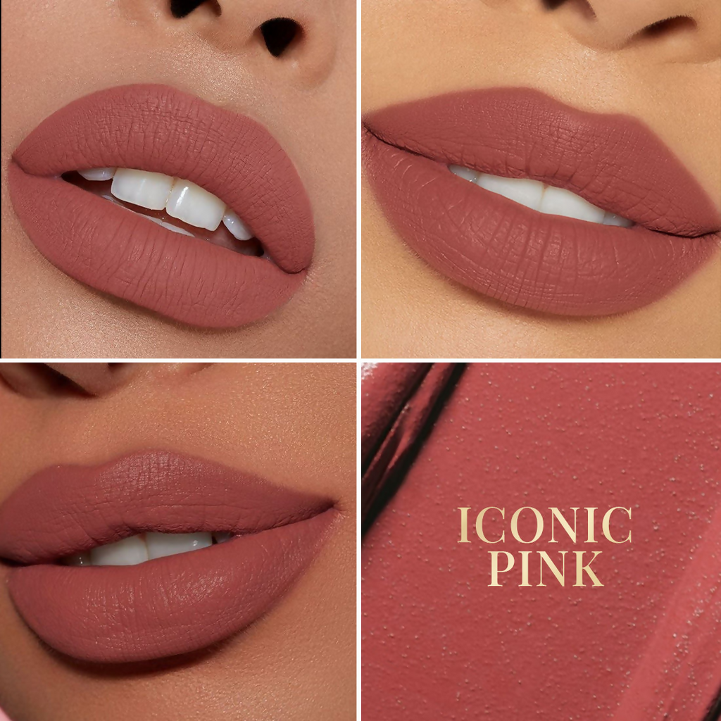 mCaffeine Shades Velvet Blur Matte Liquid Lipstick 12 Hrs Stay & Lightweight - Iconic Pink | Grocsy