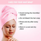 Nykaa Naturals Microfiber Hair Wrap for Frizz Free & Shiny Hair - Pink | Grocsy
