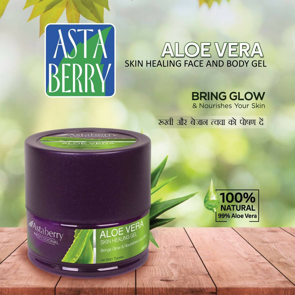Astaberry Professional Aloe Vera Face Gel | Grocsy