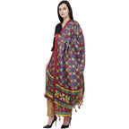 A R Silk Tussar Multi Print Fancy Dupatta Color Multi Color Dupatta | Grocsy