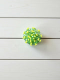 Inhanns Rang-E-Roshan Adjustable Ring – Handmade Crystal Statement Ring - Neon Green | Grocsy