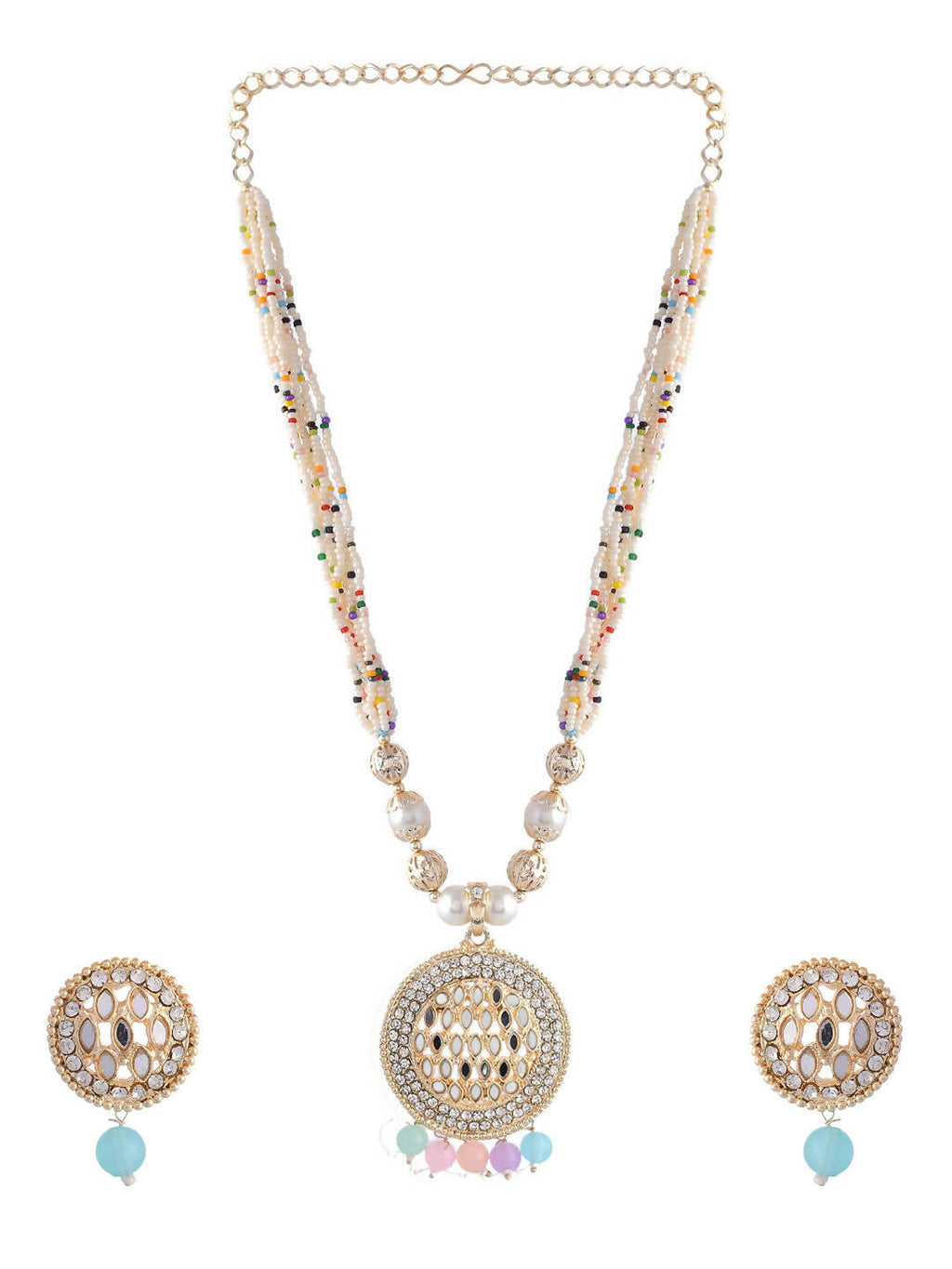 VOJ Women Multi Color stainless steel Jewellery Set