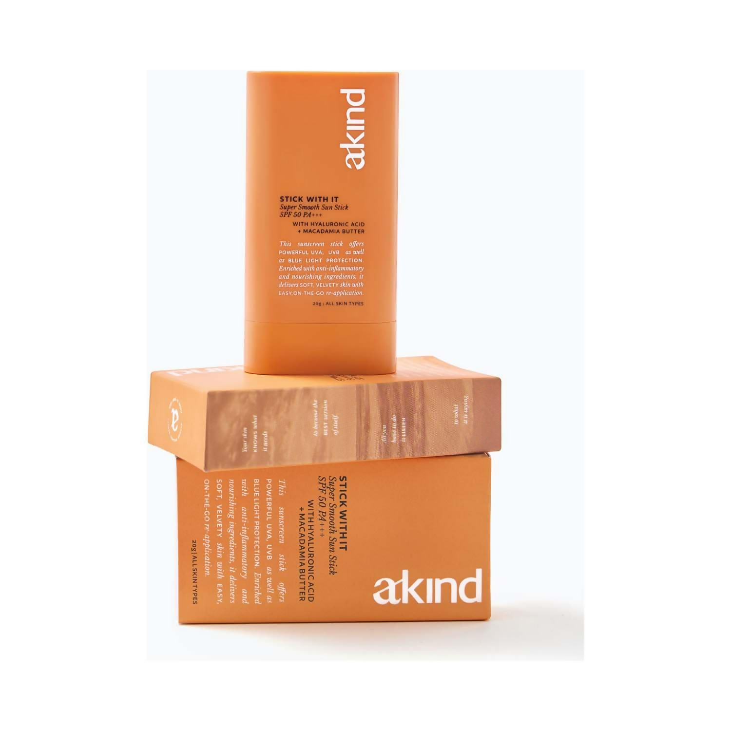 Akind Stick With It Super Smooth Sun Stick SPF 50 PA+++ | Grocsy