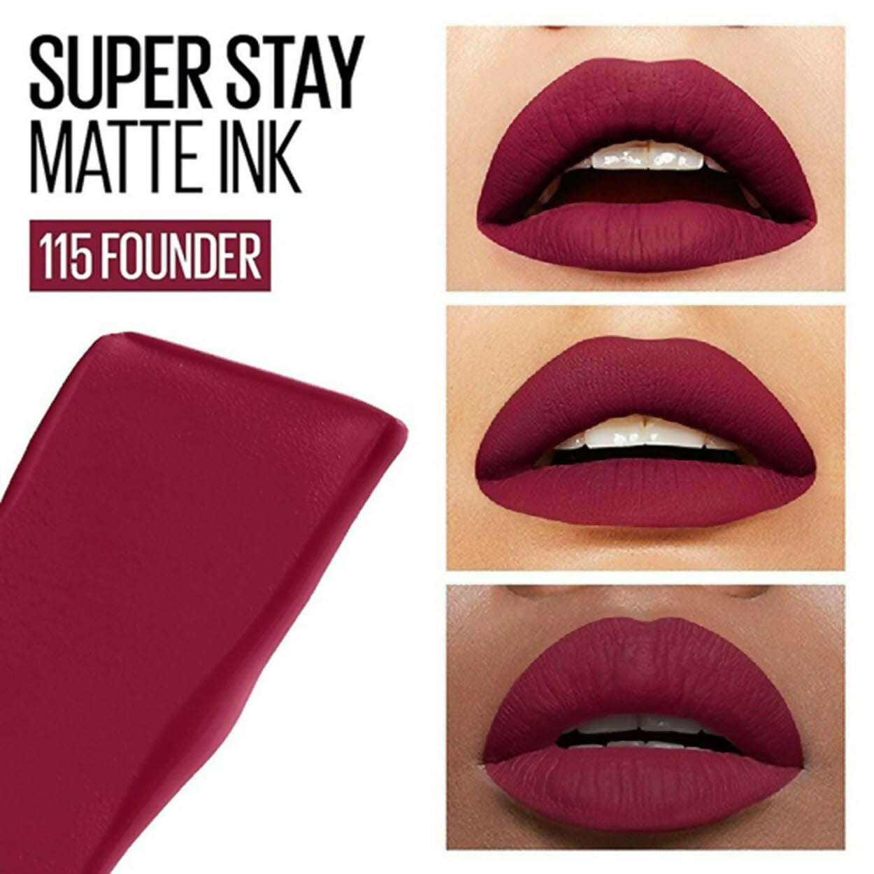 Maybelline New York Liquid Matte Lipstick Superstay Matte Ink - 115 Founder | Grocsy