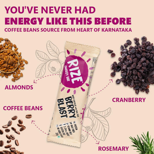 Rize Energy Bar Berry Blast | Grocsy