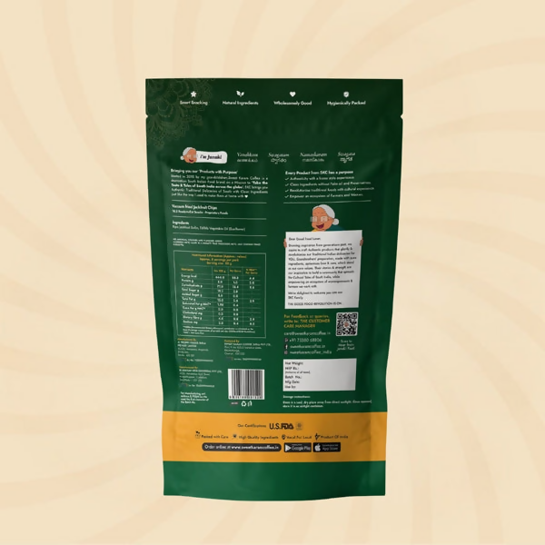 Sweet Karam Coffee Ripe Jackfruit Chips - Vacuum Fried | Grocsy