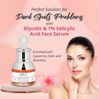 Globus Naturals Glycolic & 1% Salicylic Acid Anti Acne Face Serum | Grocsy
