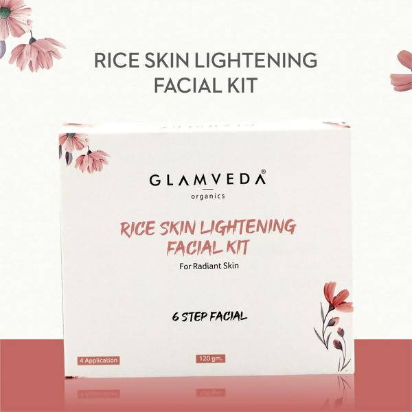 Glamveda Rice Skin Lightening Facial Kit | Grocsy
