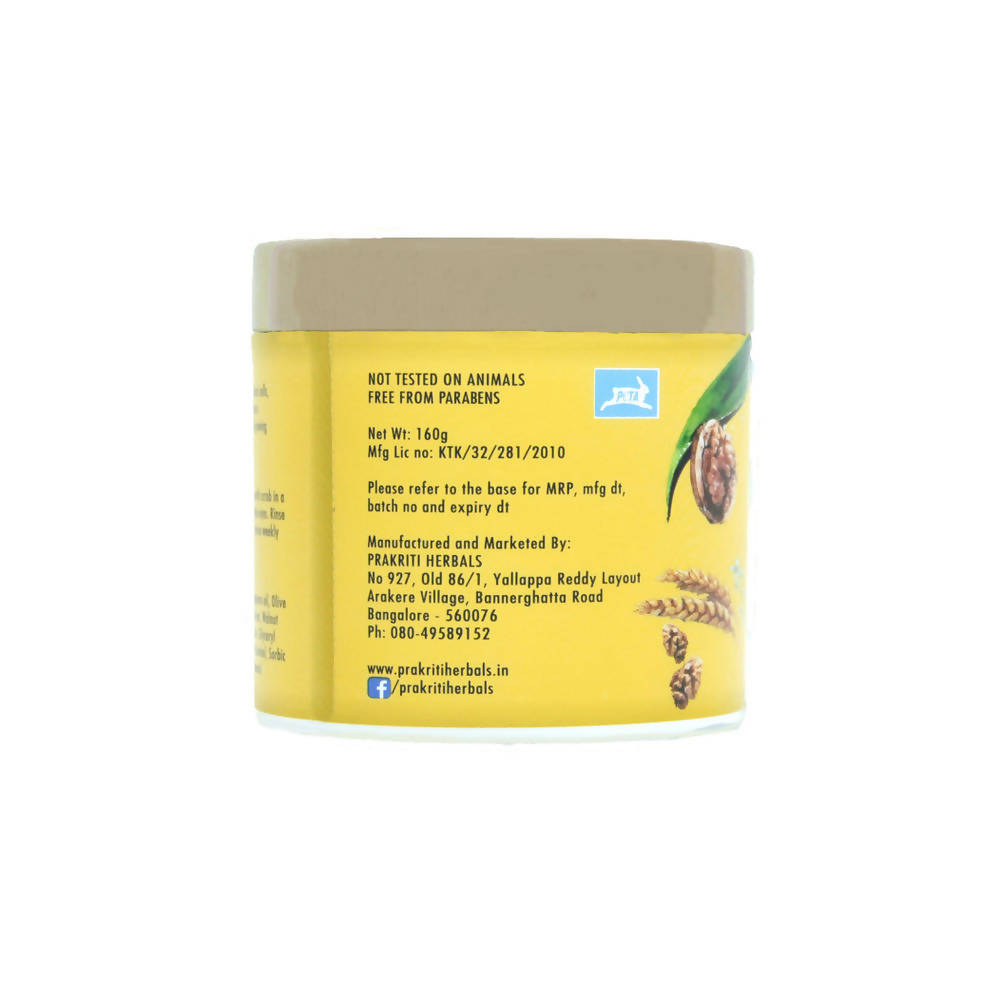 Prakriti Herbals Exfoliating Walnut Wheat Germ Oil Face Scrub | Grocsy