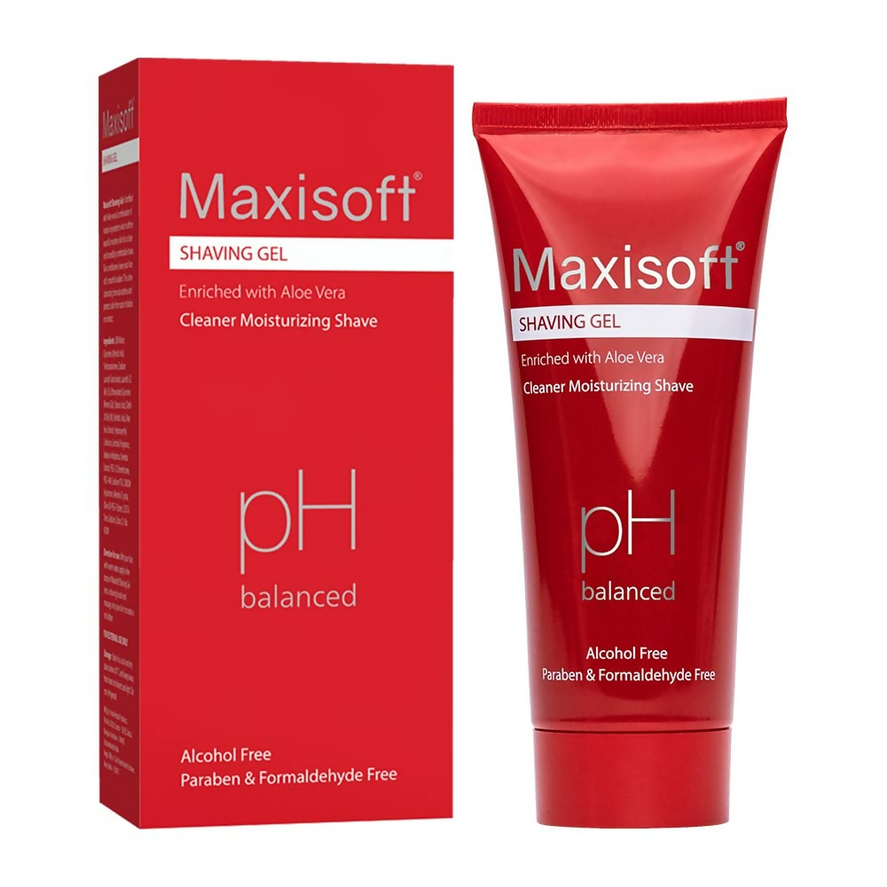 Maxisoft Shaving Gel With Aloe Vera Shea Butter Glycerine Allantoin pH Balanced | Grocsy