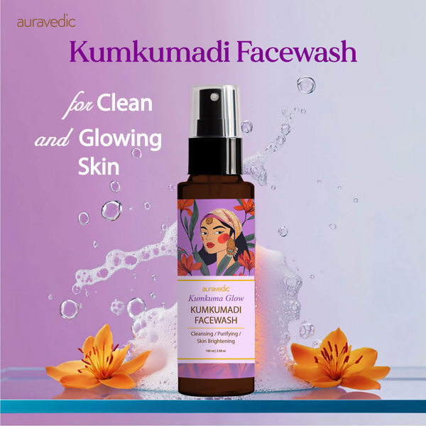 Auravedic Kumkumadi Gel Face Wash | Grocsy