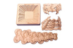 Kraftsman Stack up Puzzles/ Layered Puzzle Butterfly Shape for Kids | Color Kit Included | 18 Pieces Puzzle | Grocsy