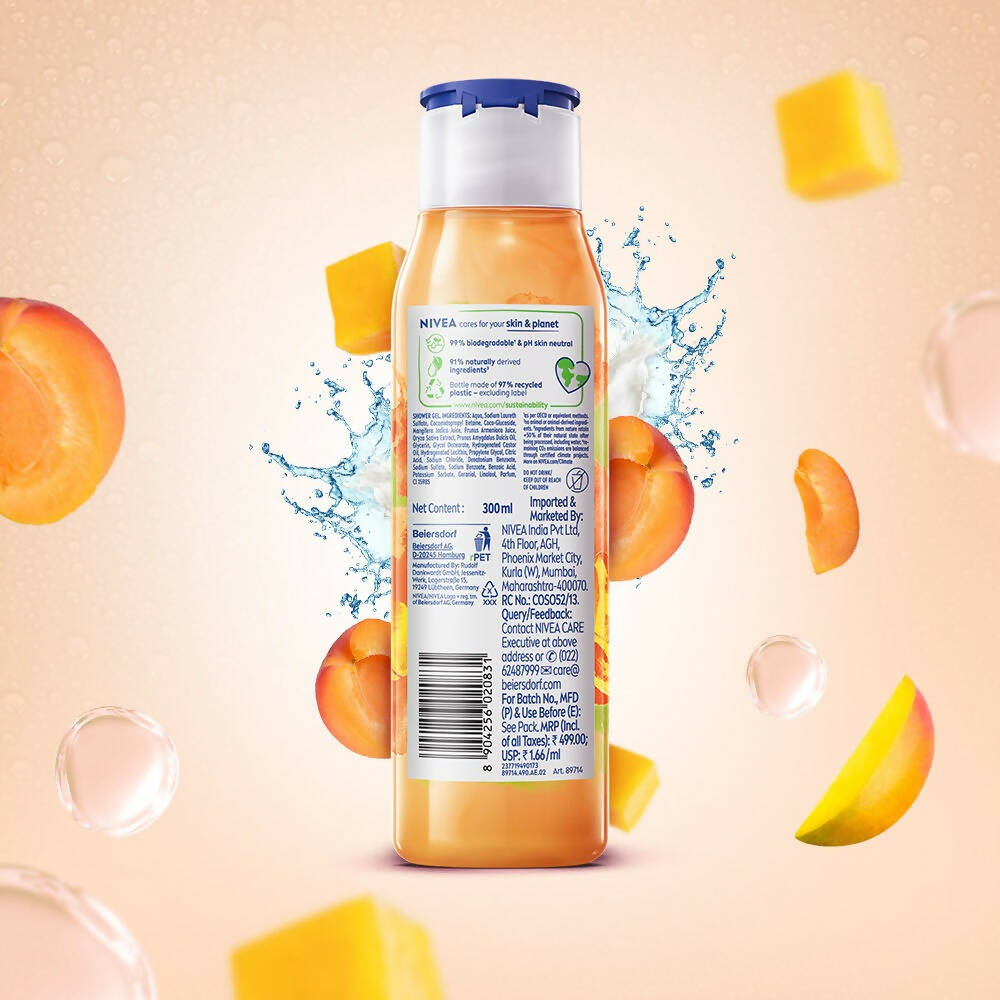 Nivea Fresh Blends Apricot Mango Rice Milk Body Wash | Grocsy