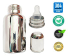 Goodmunchkins Stainless Steel Baby Feeding Bottle 304 Grade for Infants/Toddlers with Bottle Cleaning Brush-220ml | Grocsy