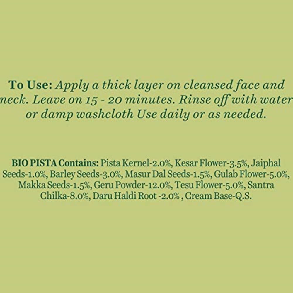 Biotique Bio Pistachio Youthful Nourishing & Revitalizing Face Pack | Grocsy