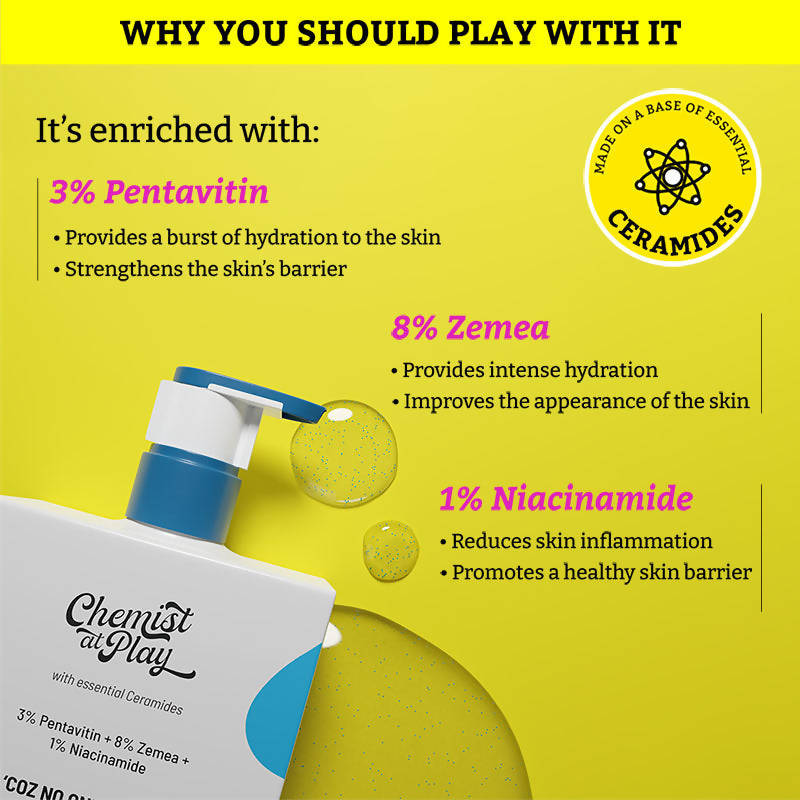 Chemist At Play Hydrating Body Wash with Hyaluronic Acid & Coconut Oil for Intense Hydration | Grocsy