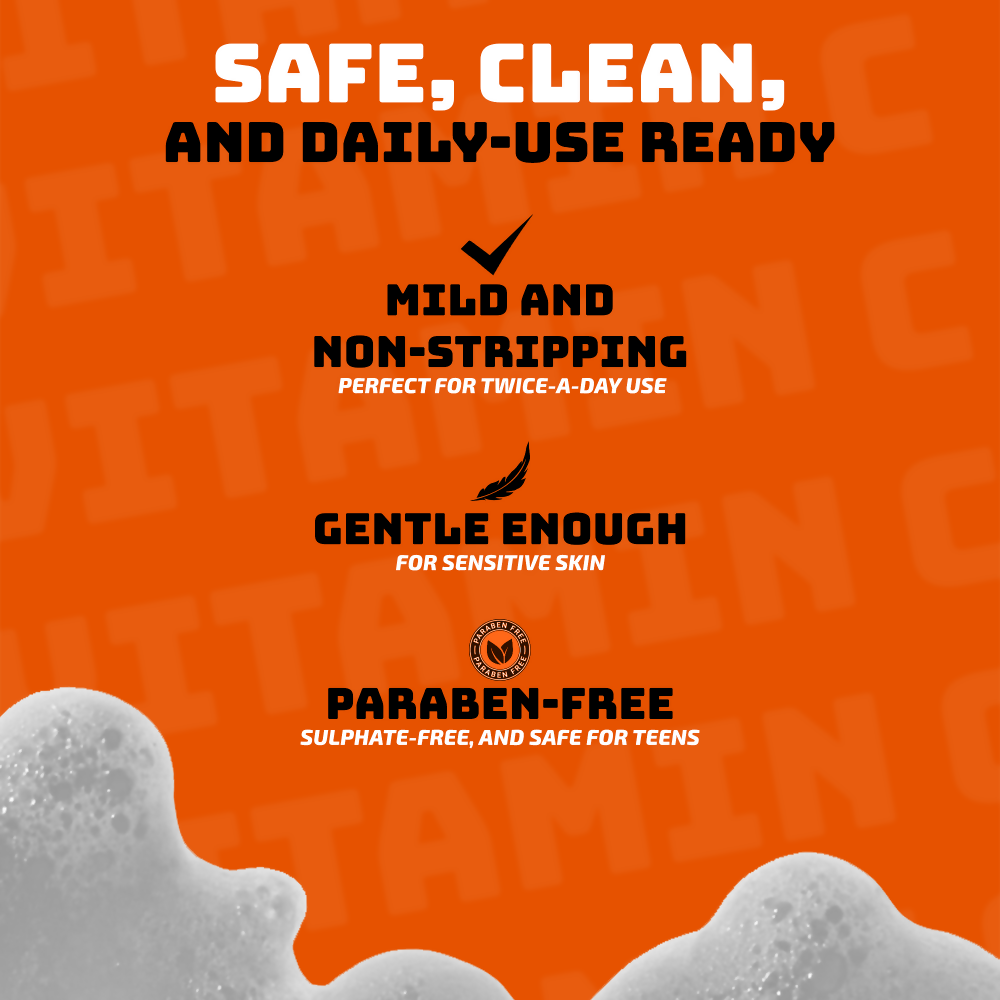 Elemen Vitamin C Face Wash with Jojoba & Orange Extracts | Grocsy