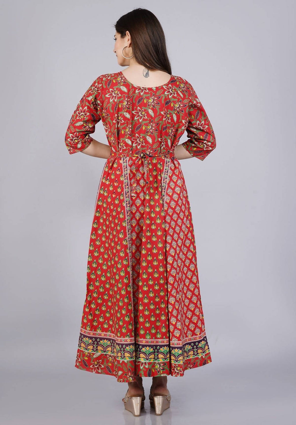 Vamika Multicolor Cotton Printed Party/Casual Wear Kurti (GAM14K) | Grocsy