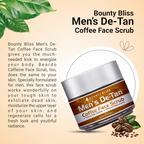 Bounty Bliss Men’s De-Tan Coffee Face Scrub | Grocsy