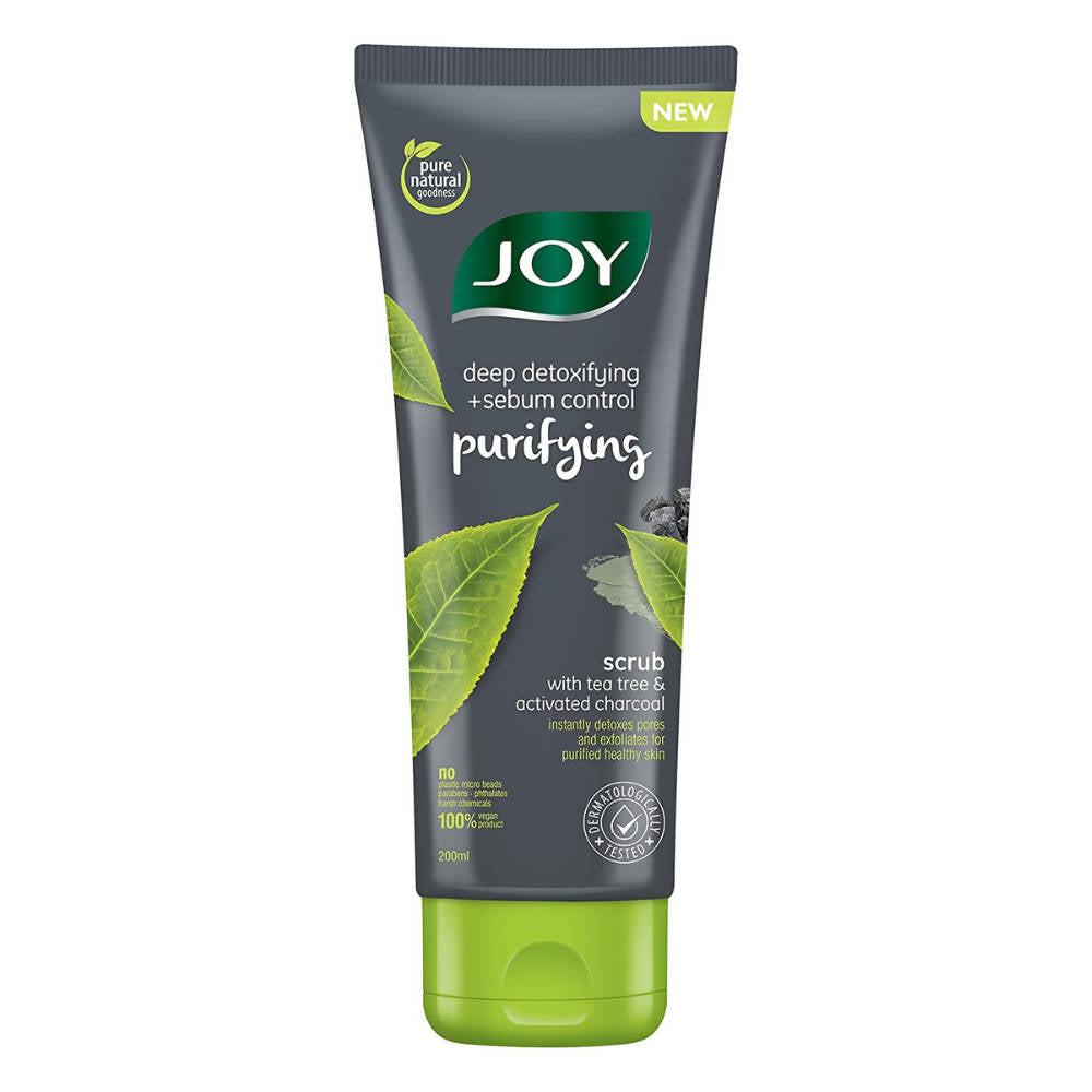 Joy Purifying Scrub With Tea Tree & Activated Charcoal | Grocsy