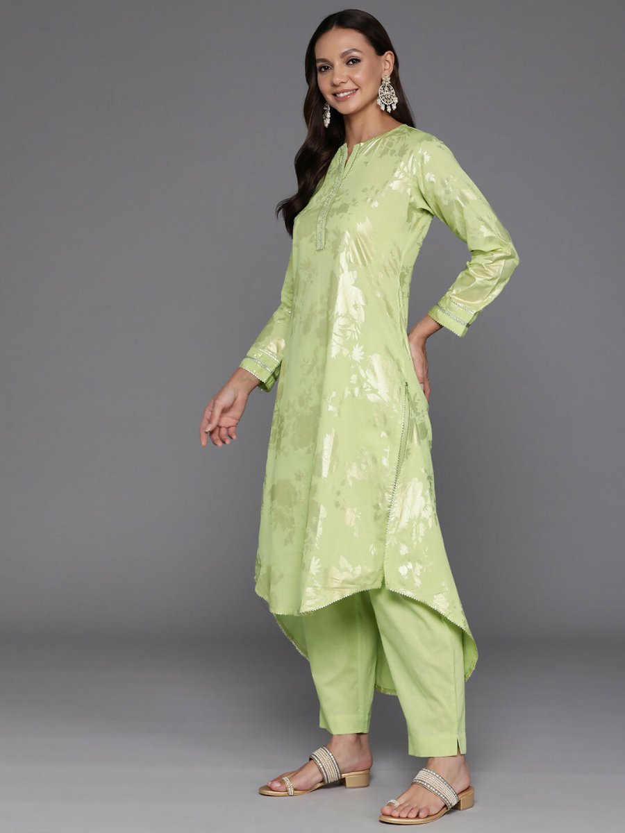 Ahalyaa Women's Traditional wear Kurta Set - Green | Grocsy