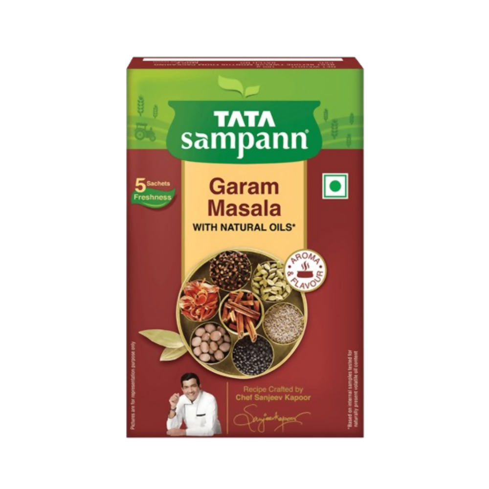 Tata Sampann Garam Masala Crafted by Chef Sanjeev Kapoor Rich Aroma & Flavour | Grocsy