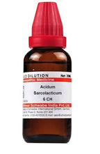 Dr. Willmar Schwabe India Acidum Sarcolacticum Dilution | Grocsy