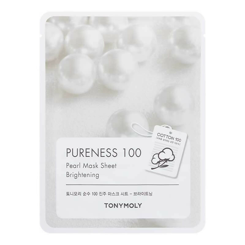 Tonymoly Pureness 100 Pearl Mask Sheet Brightening - Korean Skincare | Grocsy