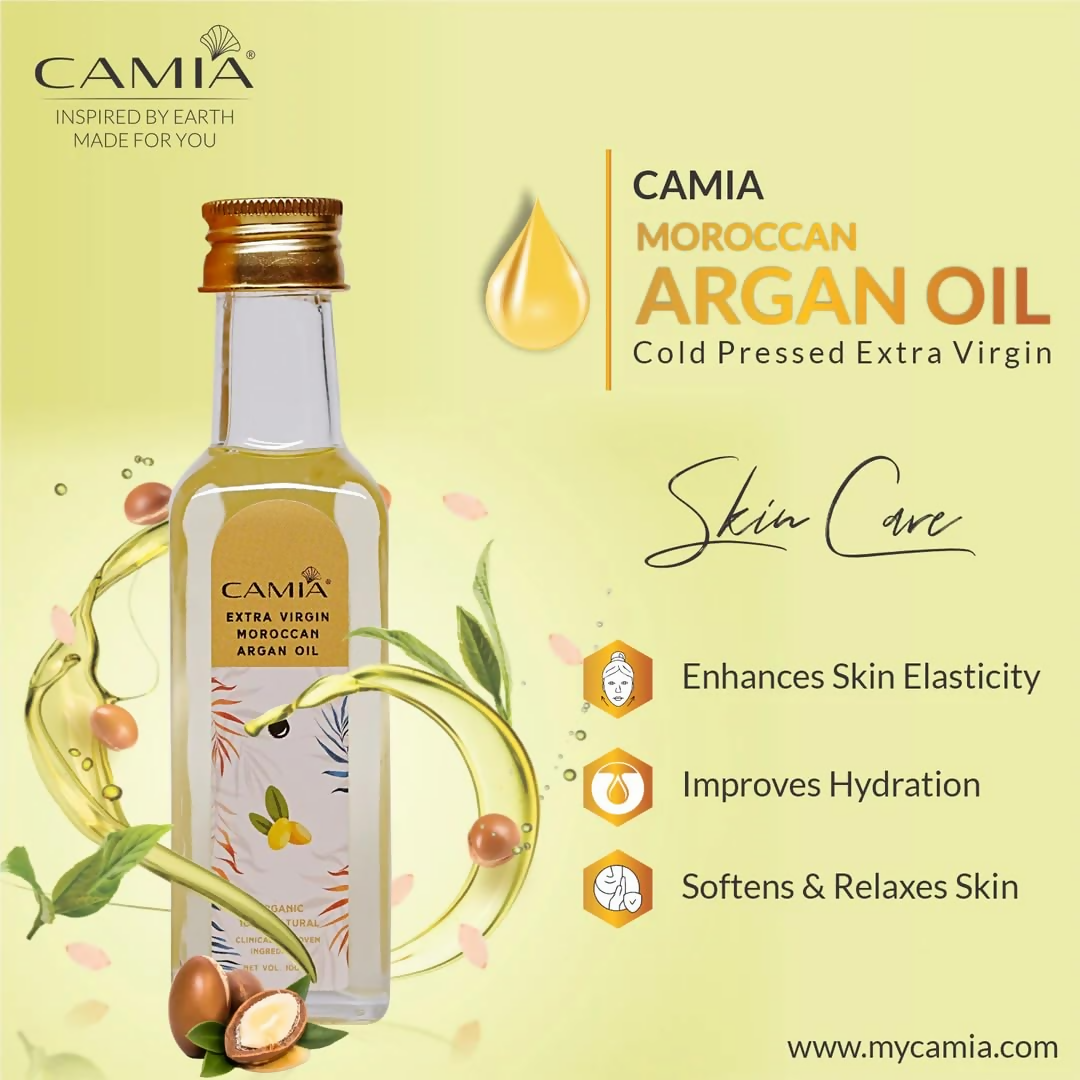 Camia Organic Moroccan Argan Oil For Skin & Hair | Grocsy