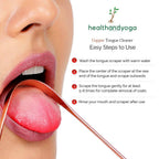Health and Yoga Copper Tongue Cleaner - Exquisitely Gift Wrapped | Grocsy