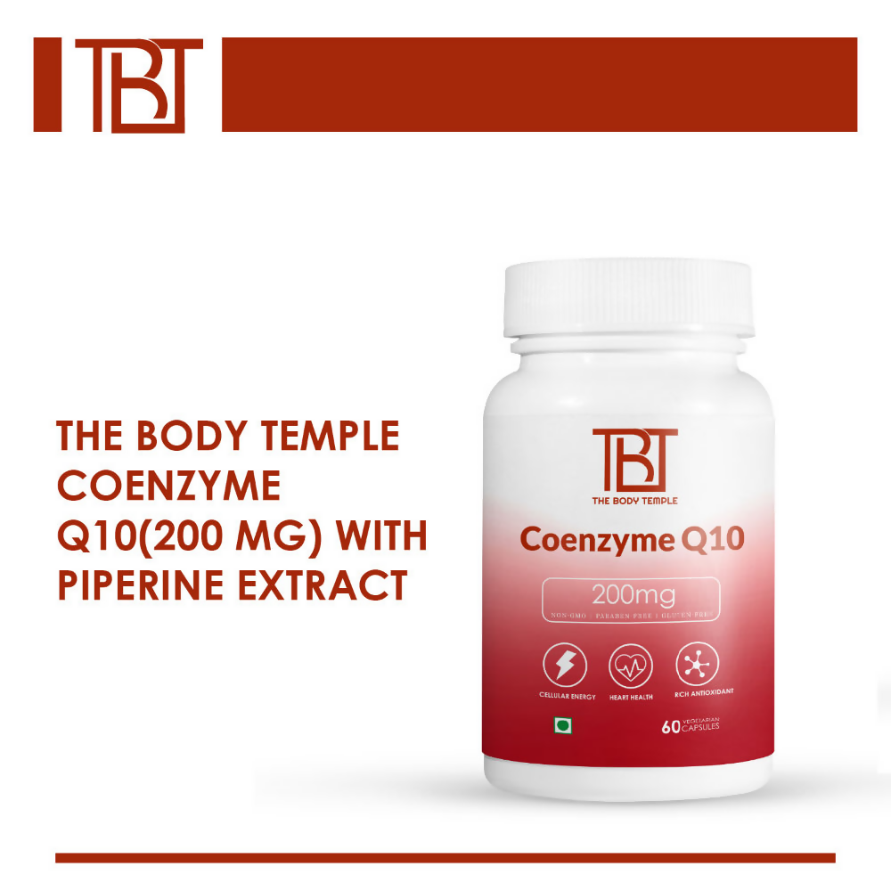 The Body Temple Coenzyme Q10 200 mg For Heart Health Capsules | Grocsy
