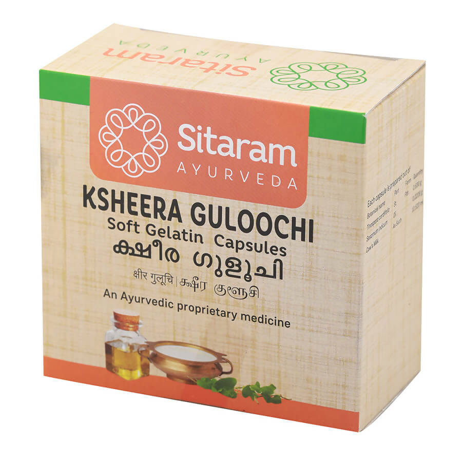Sitaram Ayurveda Ksheera Guloochi Capsules | Grocsy