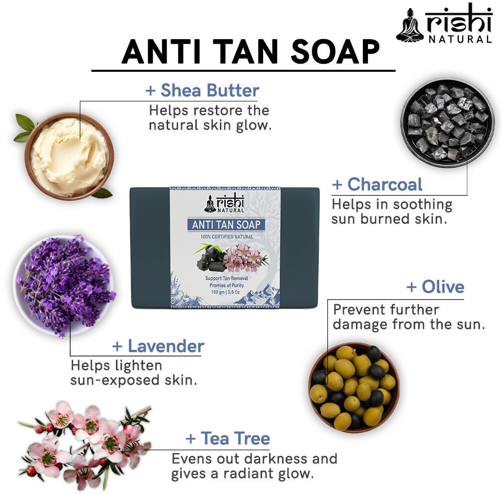 Rishi Natural Anti Tan Soap | Grocsy