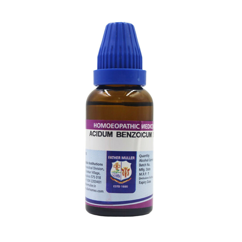 Father Muller Acidum Benzoicum Dilution | Grocsy