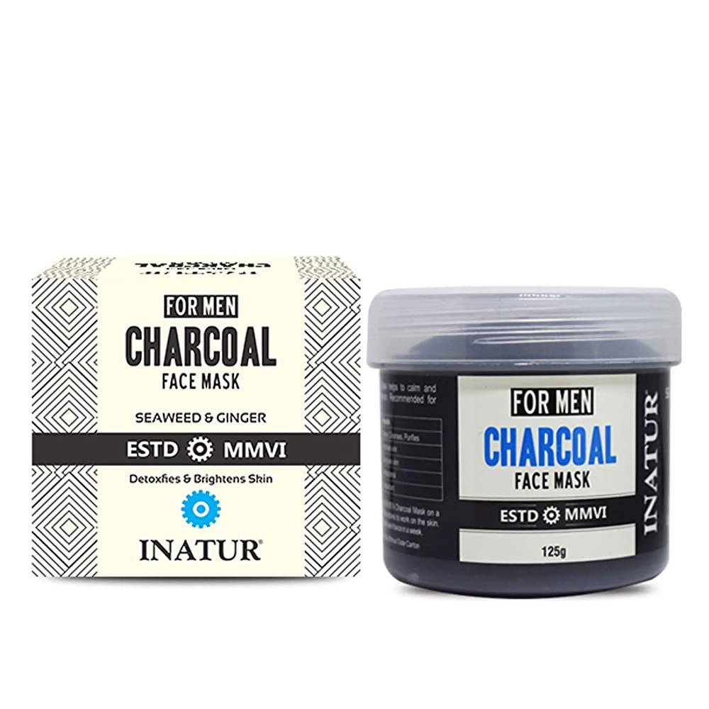 Inatur Charcoal Face Mask For Men | Grocsy