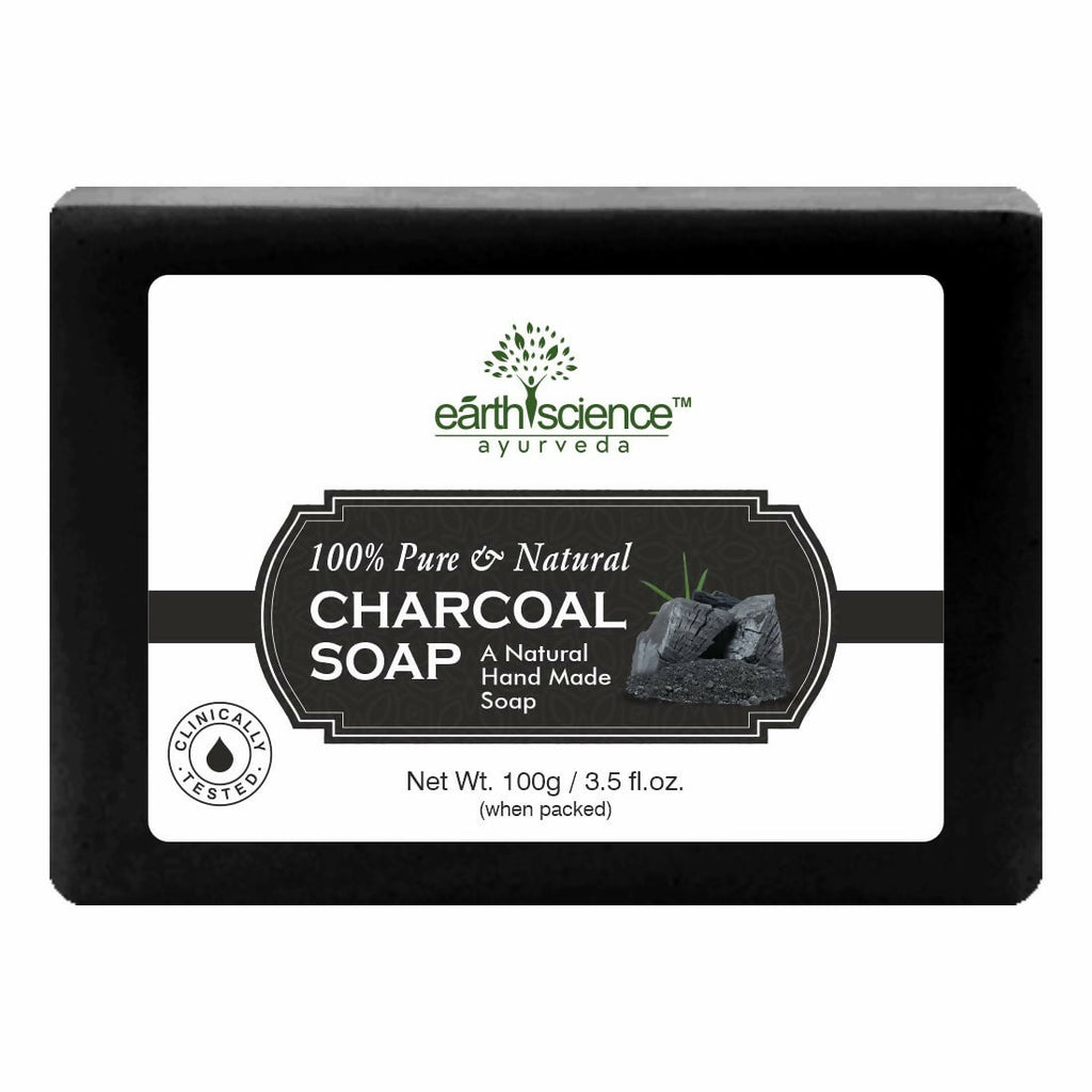 Earth Science Ayurveda Activated Charcoal Bath Soap | Grocsy