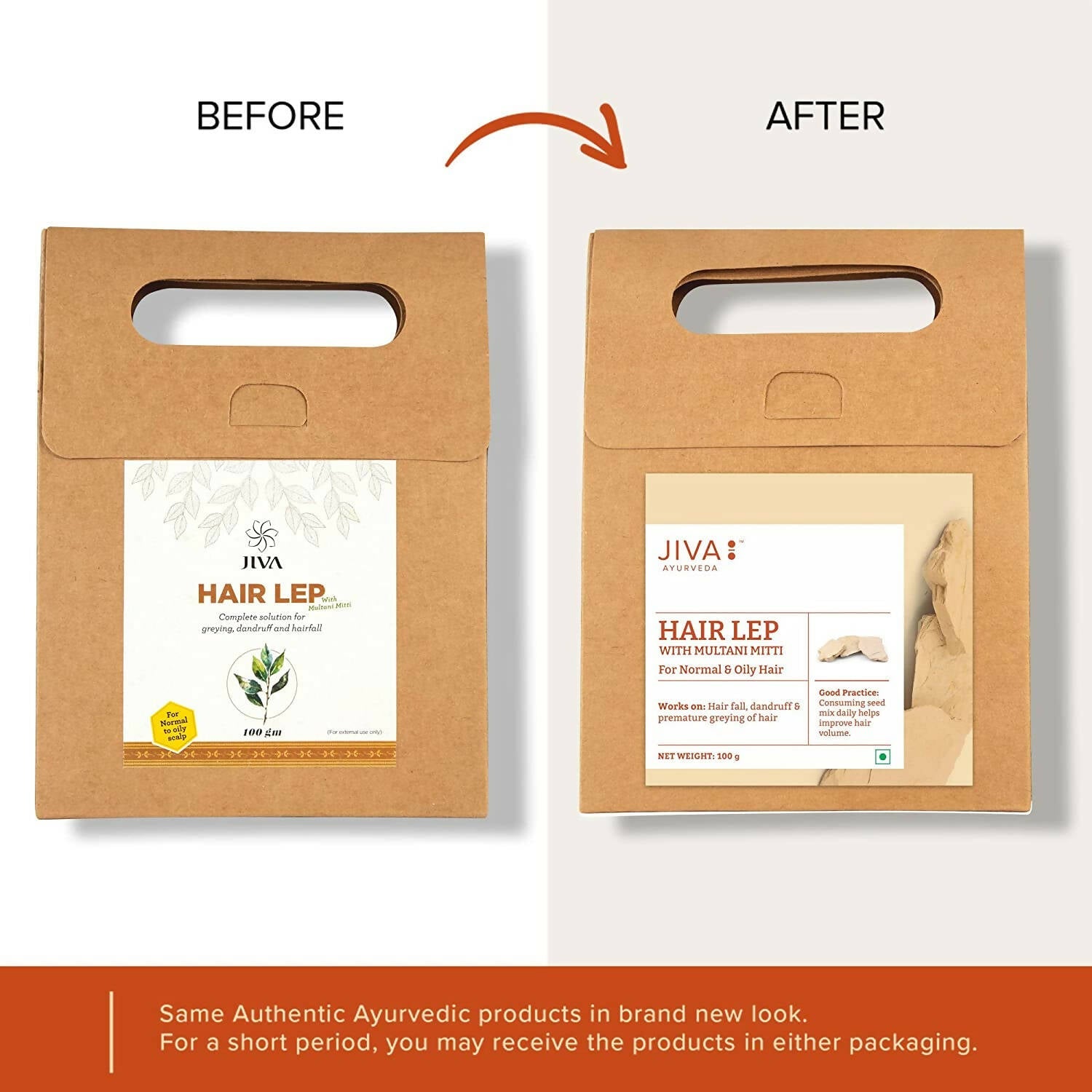 Jiva Ayurveda Hair Lep with Multani Mitti | Grocsy