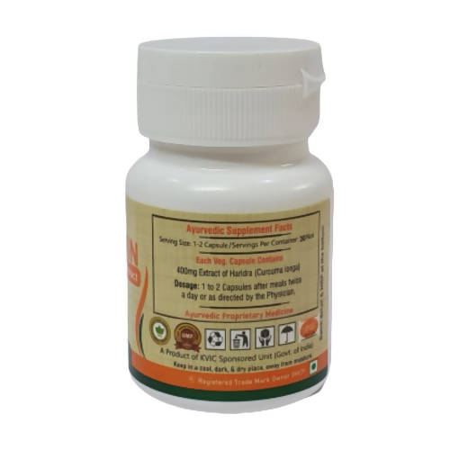 Deep Ayurveda Curcumin 500mg Veg Capsules | Grocsy