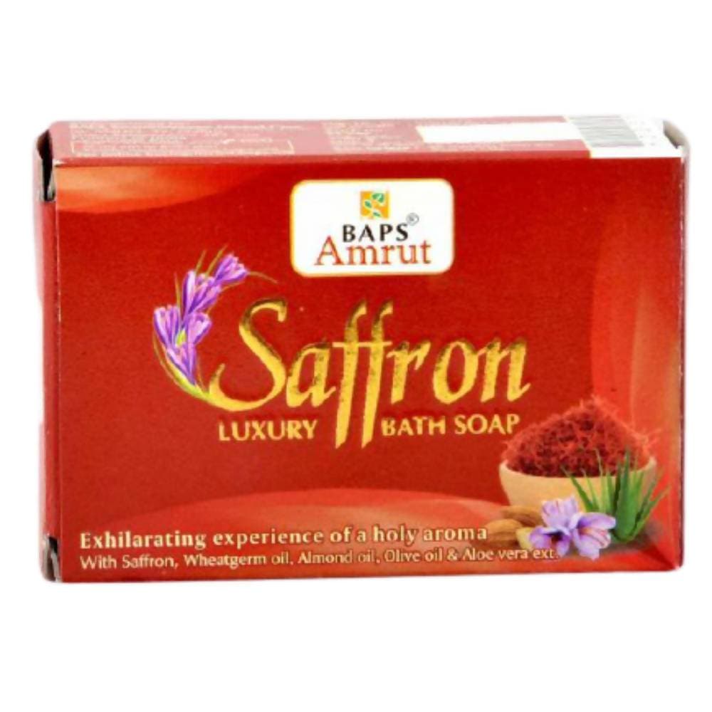 Baps Amrut Saffron Luxury Bath Soap | Grocsy